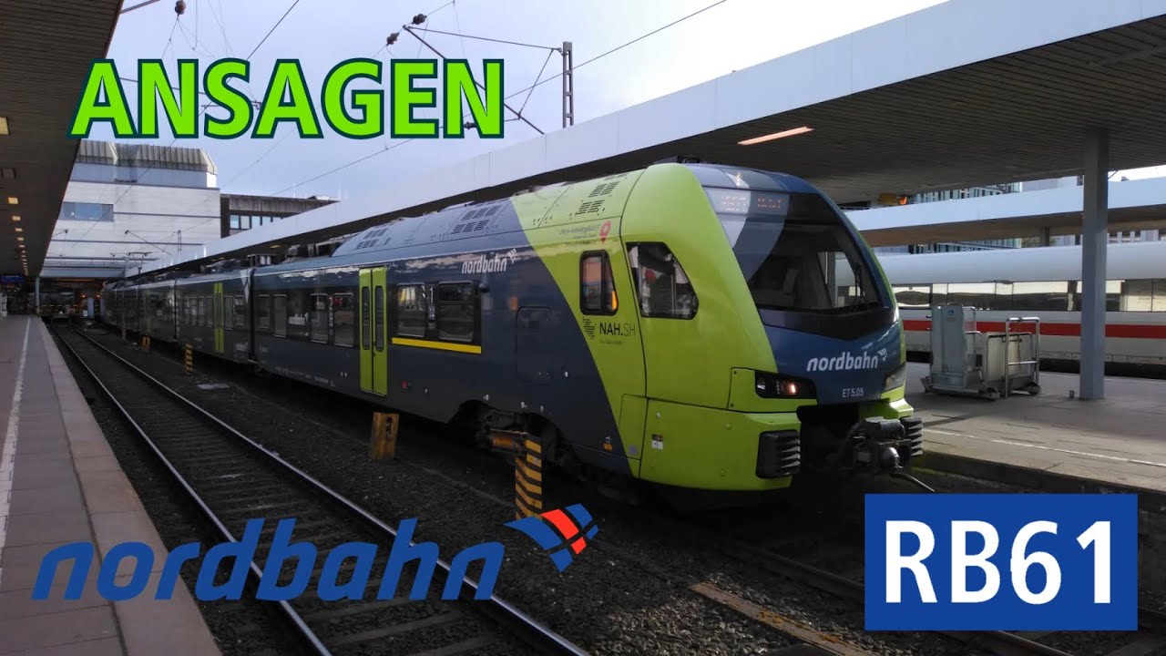 [Nordbahn] Ansagen der RB61 Hamburg Hbf - Itzehoe (Reupload)