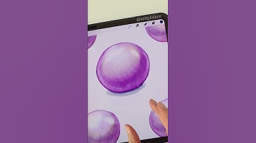 SIMPLE Pearl made EASY in Procreate 🦪 #procreate #art #shorts