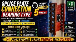 Fast Coulmn Splice Plate Design: Eurocode 3 & SCI P358.