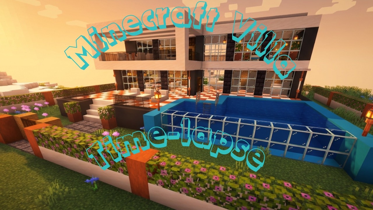 Minecraft Villa Build (Timelapse)