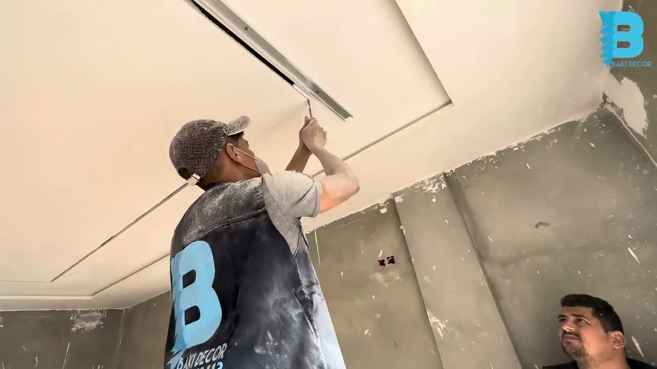 طريقة تركيب اللاد بروفيل في سقف جبس