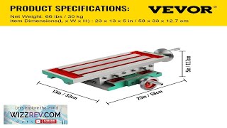 VEVOR Milling Working Table 17.7 X 6.7 Inch Compound Milling Machine Work