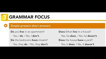 Interchange Intro U7.3 GRAMMAR FOCUS