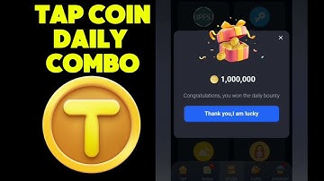 Tap Coin Daily combo 3 October | Tap Coin Daily Combo Today |tap coin daily bounty