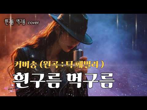 [커버(cover)송] 카페 - "<strong>흰구름</strong> 먹구름"  원곡 : 딕 페밀리 / 밤에 들으면 더 좋은 노래    | 가요 | kpop | 커버송 | 통기타 | sunoai |