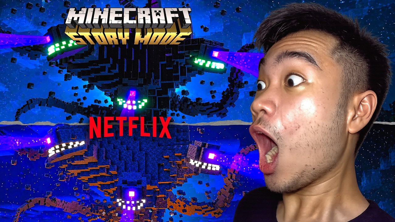 All Minecraft Story Mode Wither Storm Moments Netflix Vs Original - Side By Side (REACTION)
