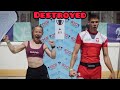 Man destroys woman in mixed fitness competition