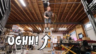 WHAT A Wire-Pulling MESS (Garage Lighting Electrical)