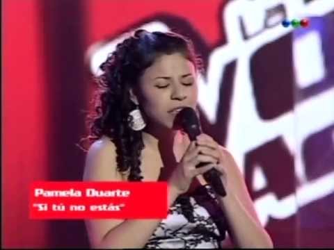 Pamela Duarte - La voz Argentina - "Si tú no estás"