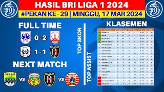 Hasil Liga 1 Hari Ini - PSIS vs Persis - Klasemen BRI Liga 1 2024 Terbaru - Pekan ke 29