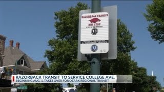 Razorback Transit to service College Ave.