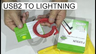 Unboxing Usb2 To Lightning Cable 1,8M Foxsun