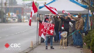 Tensions rise over vaccine mandates along the Canadian border in Surrey