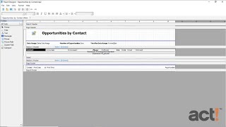 Act! Premium Desktop - Modifying Existing Reports