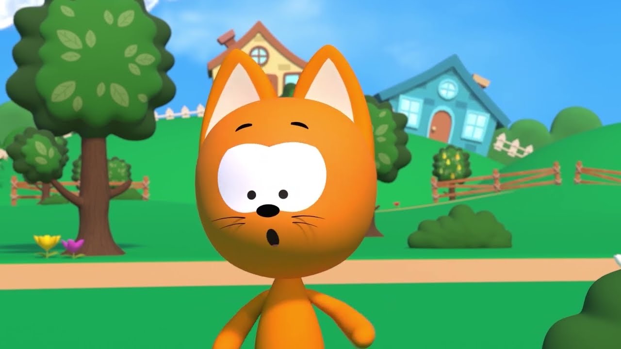 Котэ в 3д - Сборник - Потанцуем, Шлёп-шлёп, Считалка машинок - Песенки для детей