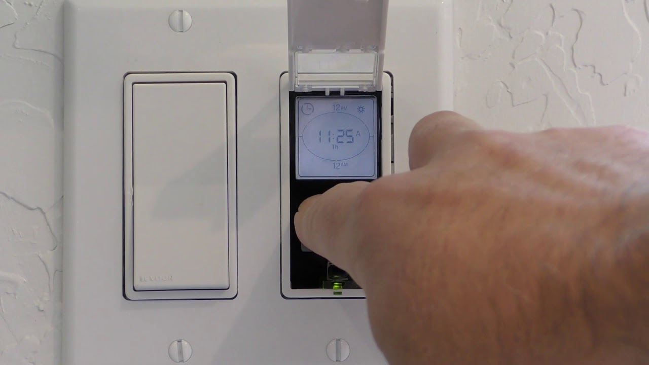 How to program Leviton timer light switch - YouTube