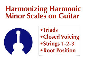 Harmonizing Harmonic Minor Scales with Triads • Root Position • Strings 1-3