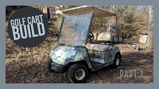 Golf Cart Build PT.1 from Electric to gas Predator 420cc