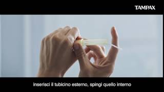 Scopri quanto è facile indossare Tampax Compak. Per saperne di più ...