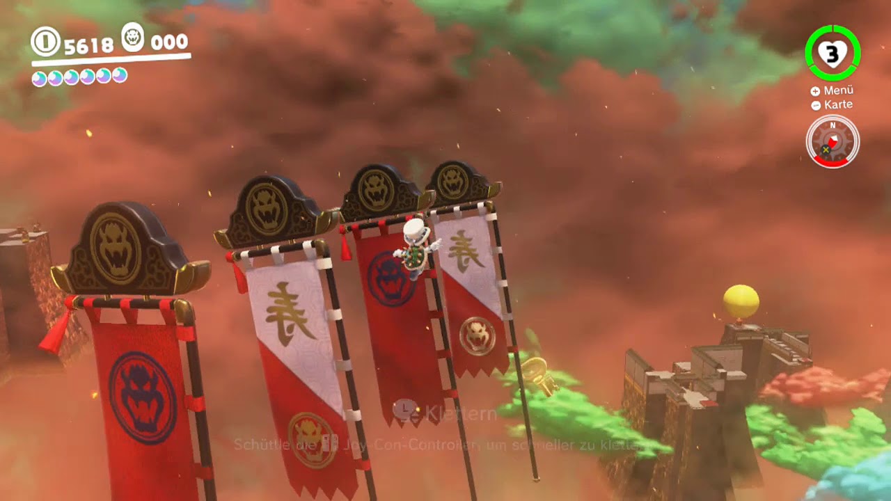 Super Mario Odyssey Bowsers Land 52 Von Fahne zu Fahne YouTube