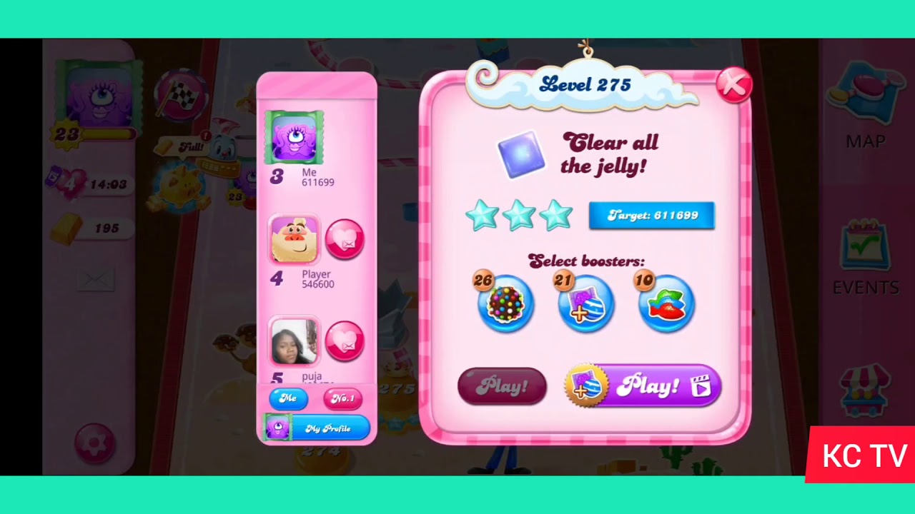 CANDY CRUSH SAGA LEVEL 275 (NEW VERSION) - YouTube