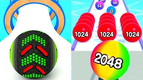 Going Balls VS Ball Run 2048 Gameplay Walkthrough Android,iOS