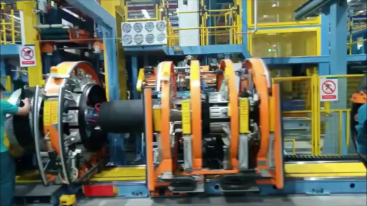 Công đoạn thành hình lốp xe tại công ty Jinyu Tire Việt Nam - YouTube