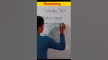 Calendar Trick | Reasoning Trick | Best video | Maths Trick #shorts #youtubeshorts #calendar