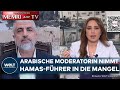 KRIEG GEGEN ISRAEL: Al-Arabija-Moderatorin Rasha Nabil grillt Hamas-Führer im Interview