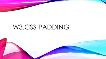 How to use padding in W3.CSS