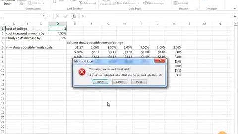 How to Validate Data in Excel