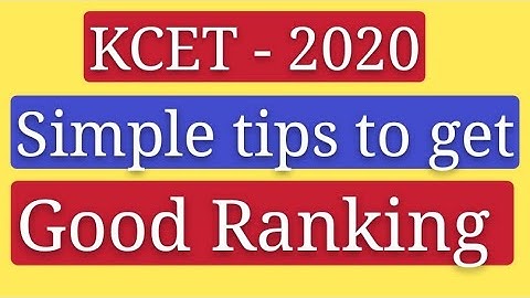 KCET update How to study to get good ranking 2020|Simple way to get good Ranking