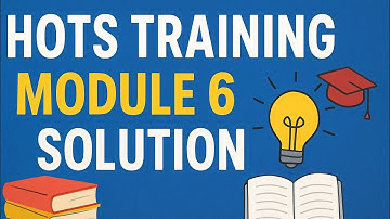 HOTS Training Module-6 Solution