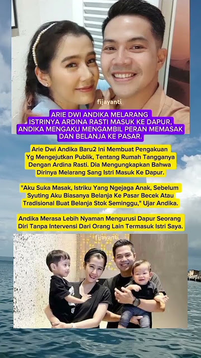 arie Dwi Andika larang istrinya masuk ke dapur #videoshort #artis #trending #trendingshorts