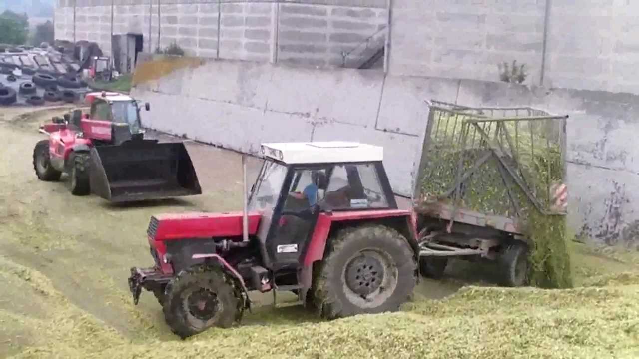 Sklizeň kukuřice 2012 -na jámě