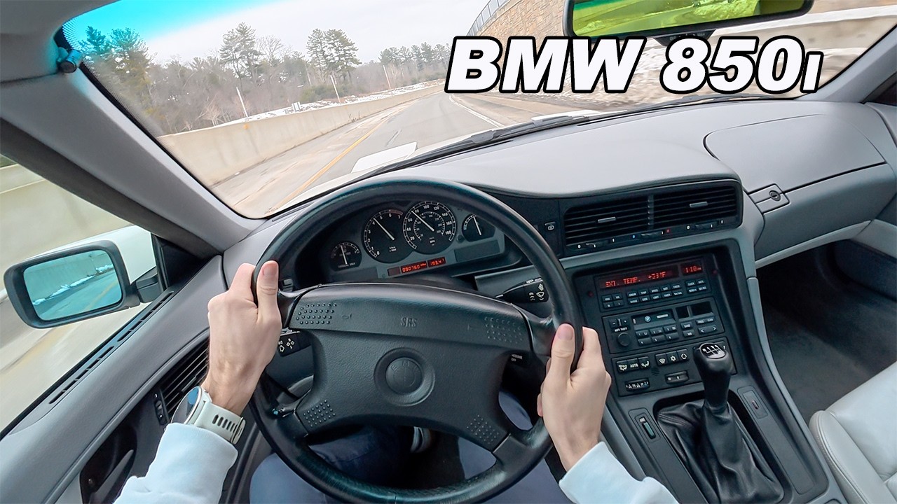 1991 BMW 850i - V12 Manual Executive Coupe (POV Binaural Audio)