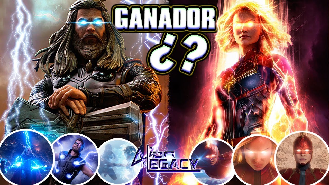 ANALISIS: THOR vs CAPITANA MARVEL ¿Cual es el mas poderoso? || ENDGAME [Alien Legacy]