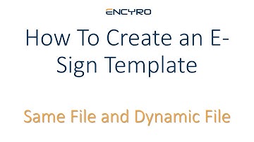 How to Create an E-Sign Template