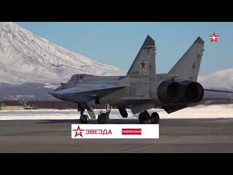 Interception of mock violator of the Russian borders by MiG-31