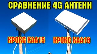 Реальный тест 4G антенн Крокс КАА15 и Крокс КАА18. Какой из них купить?