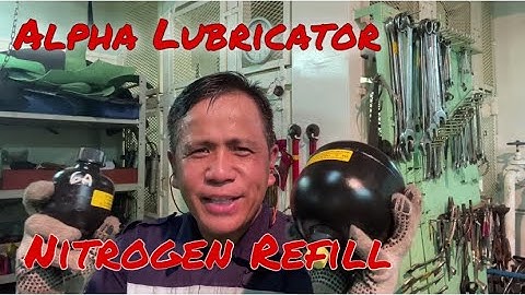 How To Recharge Nitrogen to Accumulator - Man B&W Engine #shipsatsea #drydock #alphalubricator