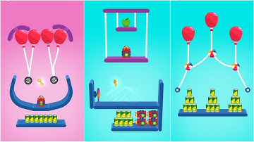 ROPE SLASH ALL LEVELS 3350 GAMEPLAY ( ANDROID & IOS )