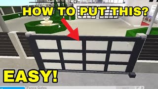 How to put gate on ROBLOX 2024 (BLOXBURG) Update!