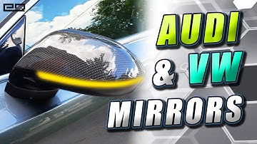 How To Install Mirror Covers / Caps / Turn Signals on Audi / Volkswagen Vehicles (Shown on 2014 A7)