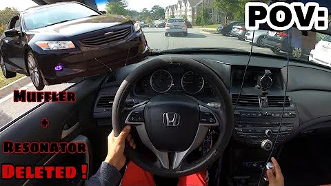 08 Accord v6 MUFFLER + RESONATOR DELETE | Pulls with new Microphone !