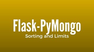 PyMongo Queries - Sorting and Limiting Results
