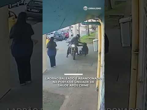 Ladrão é abandonado por comparsas na porta de UPA após ser baleado | #SBTNotícias