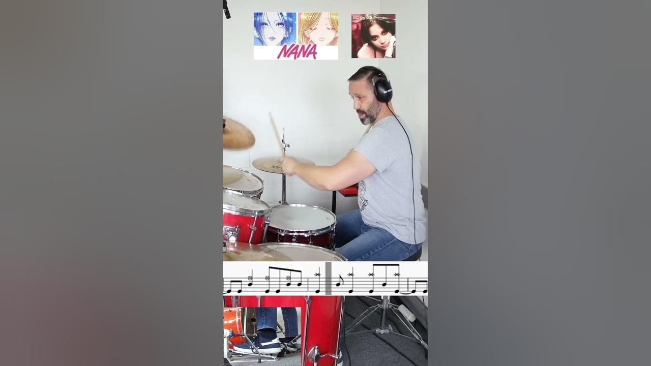 How to play Rose (Anna inspi` Nana / Black Stones) on Drums: Postchorus