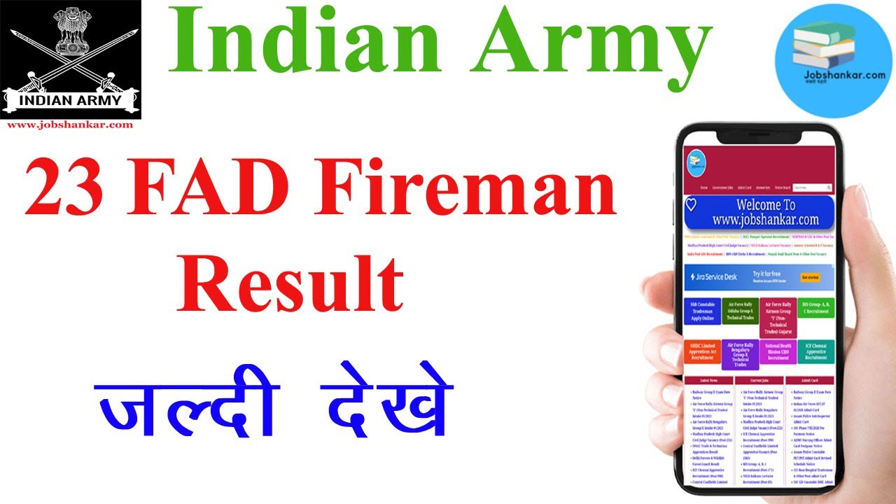 23 FAD Fireman Result Released ||