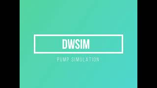 Simulation of a Pump using DWSIM